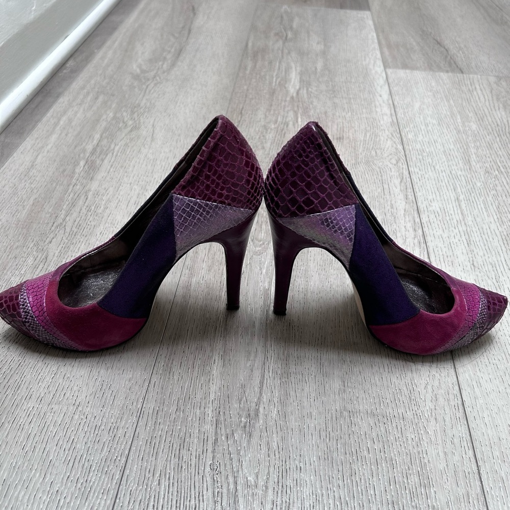Aldo Purple Patch Heels. Size 6 - image 3